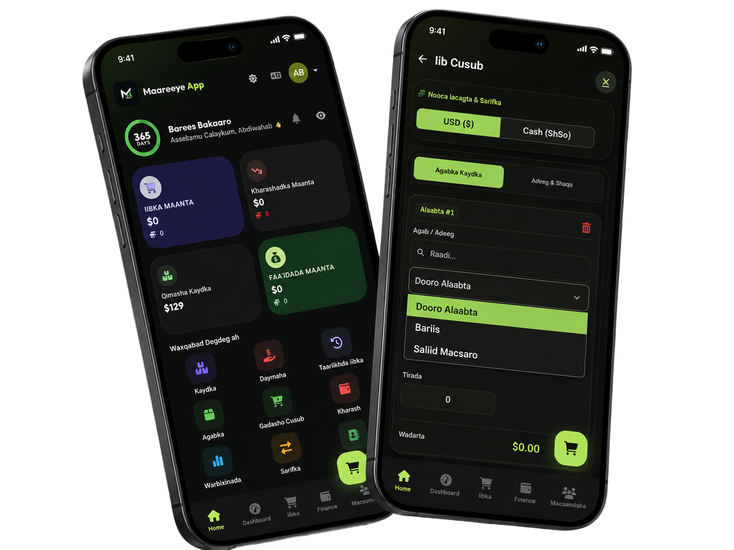 Maareeye Dashboard Preview